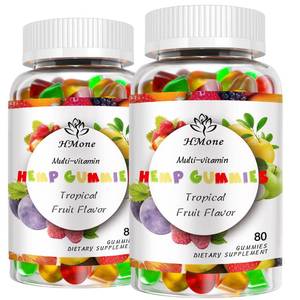 lot 18423 image: 2 Packs Organic Hemp Gummies Extra Strengthen High Potency with Pure Hemp Oil Extract Vegan Edible Bear Candy - Non-GMO, Vegan, Low Sugar