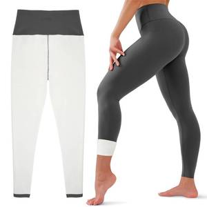 lot 18430 image: HEGALY Thick Fleece Lined Leggings for Women Tummy Control High Waisted Workout Thermal Warm Soft Yoga Pants for Cold Winter Dark Grey