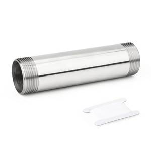 lot 18431 image: TAISHER 1PCS Stainless Steel Pipe Fittings, 1-12 NPT Male x 1-12 NPT Male Threaded, 8 Length Nipple Cast Pipe