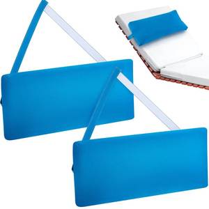 lot 19052 image: Ripeng 2 Pcs Headrest Pillow Pool Furniture Lounge Chair Pillows Patio Furniture with Adjustable Elastic Tape Band Head Support for Pool Patio Chairs Beach(Blue)