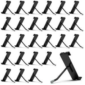 lot 19072 image: HUHOLE 50 Pack Gridwall Hooks 2 Inch �� Black Metal Display Hangers for Wire Grid Panel �� Heavy Duty Retail Store Fixtures, Garage Organizer, Craft Fair & Jewelry Rack (20lbs Capacity)