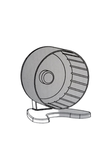 lot 19078 image: Silent Spinner Hamster Exercise Wheel Pink