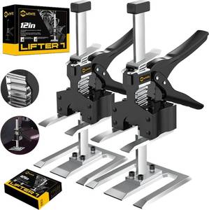 lot 19129 image: Mtnte Labor Saving Arm Jack Handle 12 in Furniture Jack Drywall Lift for Wall Tile Locator, Multi Function Height Adjustment, Door Panel, Lever Arm Tool Board Weight 330lb, Lift Range 6.7In
