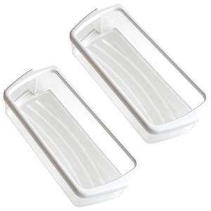 lot 19133 image: 2 Packs Refrigerator Door Shelf Bin Fit for Whirlpool WRS322FDAM01 WRS322FDAW04 WRS322FDAM02 WRS322FDAB00 WRS322FDAB01 WRS322FDAD04 WRS322FDAD00 WRS322FDAD01 WRS322FDAT00 WRS322FNAB00