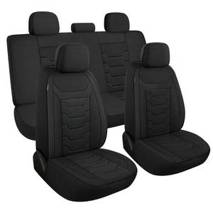 lot 19140 image: AOKAOK 3D Air-Mesh Car Seat Covers Full Set, Breathable and Split Bench Compatible Seat Covers for Cars, Universal Car Interior Covers for Most Cars Sedan Truck SUV(Black)