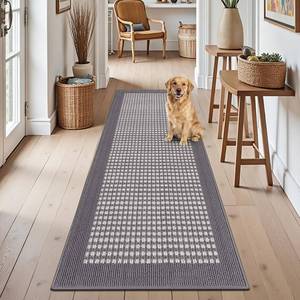lot 19145 image: Ileading Laundry Room Runner Rug 2x6 Non Slip Farmhouse Kitchen Floor Mats with Rubber Backing Machine Washable Grey Indoor Decor Carpet for Doormat Hallway Entryway Petmat Garage Balcony