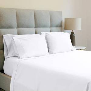 lot 19146 image: Jennifer Adams Essentials Sheet Set 4 Piece, Microfiber Bed Sheets Set - Breathable, Wrinkle & Fade Resistant - Deep Pockets up to 16�� for King Size Bed (White)