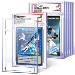 lot 20154 image: 6 PCS Card Case Holder for Trading Cards, Acrylic Graded Card Slab Baseball Card Sleeves with Label Position Fit for MTG TCG and Sport Cards Storage and Display