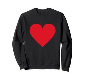 lot 20157 image: Altland Red Heart Sweatshirt , White, Medium (Stain on Sleeve)