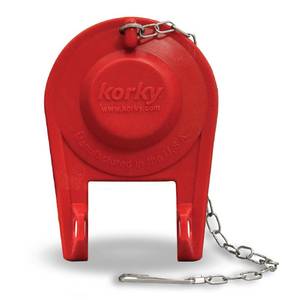 lot 20211 image: Korky Ultra Standard 2-Inch Universal Toilet Flapper - Long Lasting Rubber - Easy to Install - Made in USA, 100BP