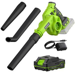 lot 20225 image: Leaf Blower Cordless with Battery and Charger, 20V Electric Cordless Blower 120MPH Small Leaf Blower, Lightweight Battery Blower Yard Tools Grass Blowers for Lawn Care Patio Backyard Leaves and Dust