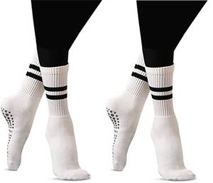 lot 20232 image: Flydo Yoga Socks Pilates for Women with Grips, Non-Slip Socks for Pilates, Barre, Ballet, Fitness��Dance, Workout