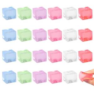 lot 20233 image: JOFONY 24PCS Mini Ice Cube Toys,Squeeze Cubes Ball- Ice Fidget Squeeze Toys for Kids and Adults with ADHD and Autism for Anxiety Relief & Hand Therapy