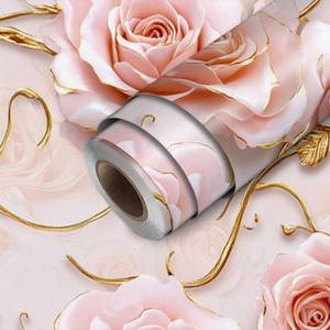 lot 20261 image: HOMETITUTE Pink Rose Wallpaper Peel and Stick Embossed Floral Contact Paper Wall Paper Stick 17.7 x 118.1 Self Adhesive Vinyl Wall Covering for Bedroom Wedding Vanity Decor