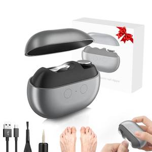lot 20277 image: Easy Clip Nail Clippers,Electric Nail Clippers for Seniors,Upgraded 3 in 1 Automatic Electric Toenail Clippers for Thick Nails, Nail Care Tool with Led Light,for Seniors Kids Adults (Black1)