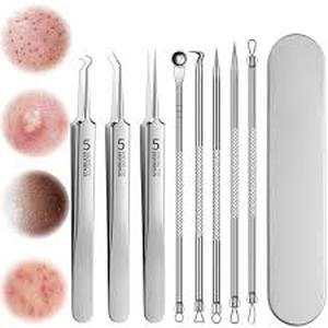 lot 12315 image: Professional Stainless Steel Blackhead Removal Tool Set