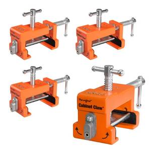 lot 1169 image: PONY 4-Pack Original Cabinet Clamps, 8510 Cabinet Claw, Face Frame Clamps for Installing Cabinets, 440 lbs Load Limited