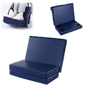 lot 1201 image: BALAPET Adjustable Height Wheelchair Footrest, High Density Foam Wheelchair Leg Rest with Double Strap Fixation, Waterproof PU Leather Extender Calf Elevated Pad Protector for Home Hospital