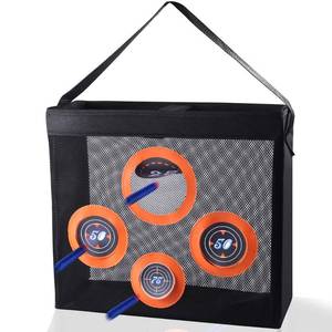 lot 2037 image: Hely Cancy Portable Shooting Practice Target Toy Storage Mesh Bag Compatible with Nerf Darts for Kids 6