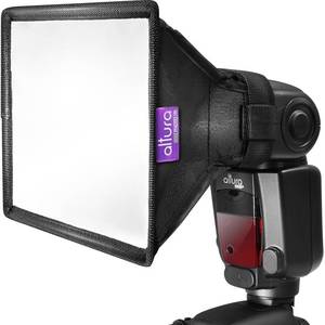 lot 2046 image: Altura Photo Flash Diffuser Light Softbox 6x5 (Universal, Collapsible with Storage Pouch) for Canon, Yongnuo and Nikon Speedlight