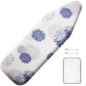 lot 2055 image: SheeChung Ironing Board Cover and Pad 15 x 49,Iron Board Cover with Elastic Edge & Adjustable Fastener,Cotton Covers Resist Scorching and Staining Extra Thick Padding,Silicone Coating,Dahlia