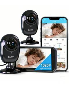 lot 2059 image: Envilink No WiFi Baby Monitor, 2 Cameras 1080P High Definition Screen, Baby Monitor with Camera and Audio, Night Vision, 2-Way Talk, VOX, 5 Lullabies, 1200ft Long Range 2.8 LCD Display for Home Use