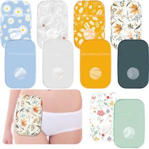 lot 2074 image: 10 Pcs Ostomy Bag Covers Waterproof Shower Cover Lightweight Colostomy Bag Covers Washable Ostomy Pouch Liner with Adjustable Opening for Women Men Care Protector