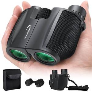 lot 2075 image: Aurosports Compact Binoculars for Adults and Kids - 10x25 Small Lightweight Binoculars for Bird Watching, Easy Focus for Theater, Cruise & Travel - Ideal Gift with Carrying Case & Strap