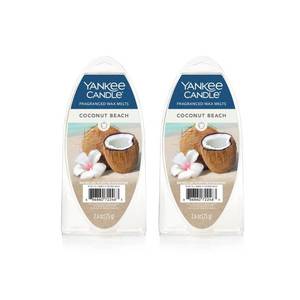 lot 2080 image: Yankee Candle Lot of 2 Fragranced Wax Melts - Coconut Beach