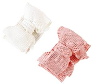 lot 2095 image: Baby Girl Topknot Headband for Baby Oversized Baby Bow Head Wrap Warm Knitted Hair Band for Toddler Kids