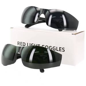 lot 2141 image: Red Light Blocking Glasses, 2 Pack Protection Eyewear Tanning Goggles for 600-900nm Red and Near-Infrared Light Exposure, Safety Glasses for LED Panel, Tanning Beds, Eye Comfort Gift for Men & Women