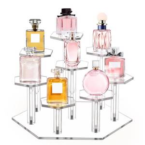 lot 2158 image: Jusalpha 8-Tiered Acrylic Jewelry Display Stand for Retail, Clear Stand for Funko POP Figures, Perfume Organizers and Showcase for Cupcake Dessert, Countertop Desktop Decoration Organizer (8 Tier)