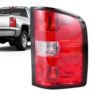 lot 3706 image: BeamTrack Tail Light Assembly Compatible with 2007-2013 Chevy Silverado 1500 2500HD 3500HD, Rear Taillight Brake Turn Signal with Bulbs, Replaces 25958483 25877455 (Right Passenger Side)