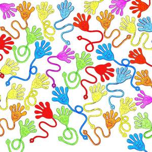 lot 4412 image: JOYIN 48Pcs Glitter Sticky Hands Party Favors, Easter Egg Fillers Party Favors Set for Kids, Holiday Traditions, Classroom Treasure Box Carnival Prizes Bulk Pinata Stuff Mini Toys, goodie bags