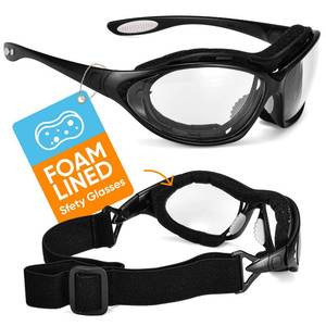 lot 4440 image: SAFEYEAR Anti Fog Safety Glasses- SG002 Clear Scratch Resistant Work Glasses No-Slip Safety Goggles Lab Grinding Chemistry