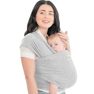 lot 4467 image: KeaBabies Baby Wrap Carrier - All in 1 Original Baby Carrier Newborn to Toddler Sling, Easy to Wear, Hands Free Bonding, Lightweight, Breathable Infant Wraps (Light Heather)