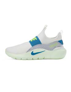 lot 5855 image: Nike Big Kids Flex Runner 4 Running Shoe, Summit WhiteDutch Blue-Wolf Grey, 7Y used