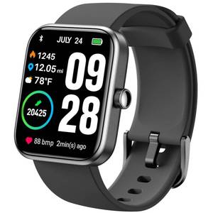 lot 6033 image: TOZO S2 Smart Watch Alexa Built-in Fitness Tracker with Heart Rate and Blood Oxygen Monitor, Sleep Monitor 5ATM Waterproof 1.69-inch HD Color Touchscreen for Men Women Compatible with iPhone & Android