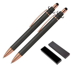 lot 6063 image: ExpressDesigns Fidget Pen for Adults - 1 Pack Stress Relief Pens with Gift Box - ADHD Anxiety - Metal with Rubber Grip - Focus for Office, Work (Black-Black)