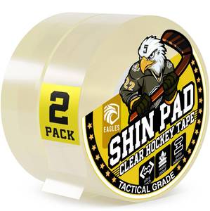 lot 6065 image: EAGLES Hockey Tape Multipurpose Cloth Tape Roll for Lacrosse Baseball & Softball Bats, Rackets, Pullup Bars, Gardening Tools, Sports Gift Perfect for Wrist, Ankle, Foot, Knee and Hand Taping (Clear)