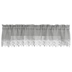 lot 6079 image: Renaissance Home Fashion Lillian Swag Valance, Gray