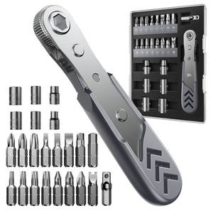 lot 6083 image: Stocking Stuffers for Men Adults, AXTH 23in1 Right Angle Ratcheting Screwdriver Set, Gifts for Dad, Unique Husband Christmas Gift, Magnetic Offset Screwdriver Repair Tool, Gadgets for Men