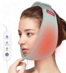 lot 6109 image: comfheat Face Heating Pad for TMJ Pain Relief, USB Heated Wrap for Jaw, Wisdom Teeth Recovery, 3 Adjustable Heat Settings, Reducing Symptoms of Jaw Clicking, Relaxing Face Muscles (Non-Rechargeable)