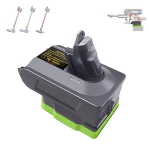 lot 9895 image: Ryobi 18V Battery Adapter for Dyson V6 Vacuum Cleaner - Compatible with V6 Animal, Absolute, Motorhead, Slim, SV03-SV07, SV09, DC58-DC74 Models