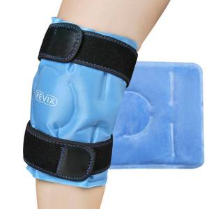 lot 9896 image: REVIX Ice Pack for Knee Pain Relief, Reusable Gel Ice Wrap for Leg Injuries, Swelling, Knee Replacement Surgery, Cold Compress Therapy for Arthritis, Meniscus Tear and ACL Blue