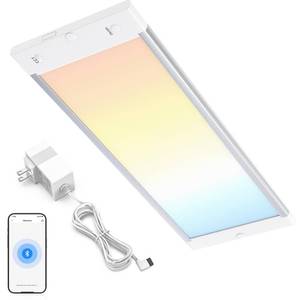 lot 9916 image: MYPLUS 12 Under Cabinet Lights Panel, Super Bright Under Counter Lighting with 84 LEDs,Warm White,Cool White and Daylight, ETL Listed, Ideal for Kitchen, Cupboard, Workbench, Desk