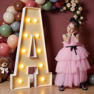 lot 9947 image: imprsv 4FT Marquee Letters Large Light Up Letters for Birthday Party Decor Wedding Decorations, Marquee A for Party Decoration, Large Signs Arch Kit Decorations