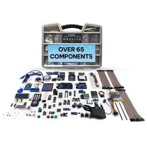 lot 9950 image: GAR Monster Starter Kit for Arduino - Robotics & IoT Development  Comprehensive 5-Board Set Uno R3, Mega 2560, Nano V3, ESP32 WiFiBT, ESP8266 NodeMCU  25 Sensors, Tutorials & Organizer Toolbox