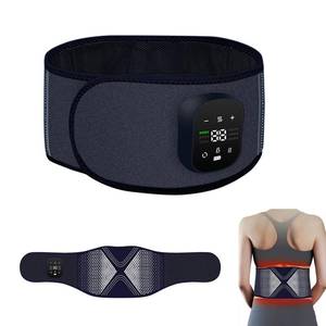 lot 10226 image: Wtruoy Cordless Back Massager with Heating Pad for Back Pain Relief, 6 Heat and 3 Vibration Levels, Red Light Therapy, Breathable Massage Belt for Lower Back, Gift for Women, Men, Mom, Dad