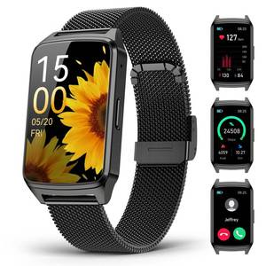 lot 10227 image: ChronArk Fitness Tracker Watch for Women Men, Step Counter Compatible with iPhone Android, IP68 Waterproof Activity Tracker with Sleep Monitor, 110 Sports Pedometer (ObsidianBlack, 1.57)